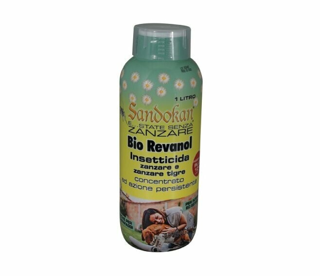 SANDOKAN - BIO REVANOL INSETTICIDA CONCENTRATO ABBATTENTE PERSISTENTE 1 LITRO FORMULA PLUS 10%