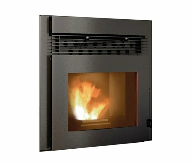 EVA CALOR - ALESSIO INSERTO CAMINETTO A PELLET 11 KW GRIGIO
