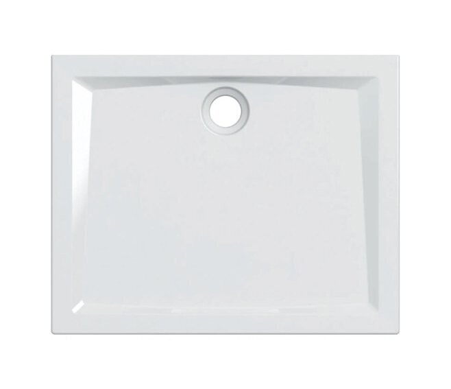 GEBERIT - PIATTO DOCCIA RETTANGOLARE 100X80 H.6 CM. TIPO 60 BIANCO LUCIDO IN GRES PORCELLANATO 550.055.00.1