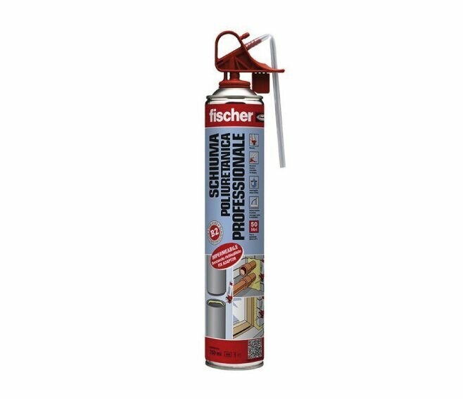 FISCHER - PU 750 SCHIUMA POLIURETANICA PROFESSIONALE RESISTENTE ALLA PRESSIONE 09293