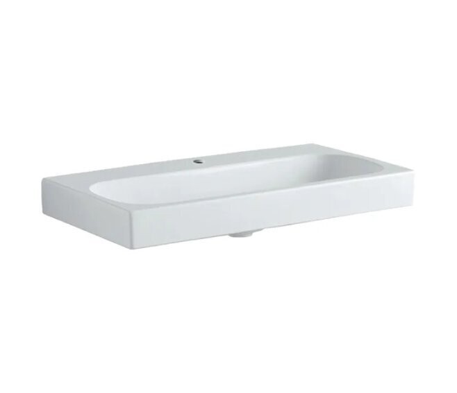 GEBERIT - CITTERIO LAVABO 90 CM. IN GRES PORCELLANATO CON TAPPO PER PILETTA BIANCO KERATECT 500.547.01.1