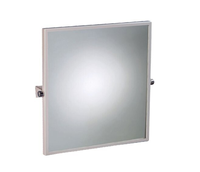 THERMOMAT - SANILINE SPECCHIO DI SICUREZZA AD INCLINAZIONE REGOLABILE CON STAFFE PER FISSAGGIO A MURO 607 X 657 MM. BIANCO 350N