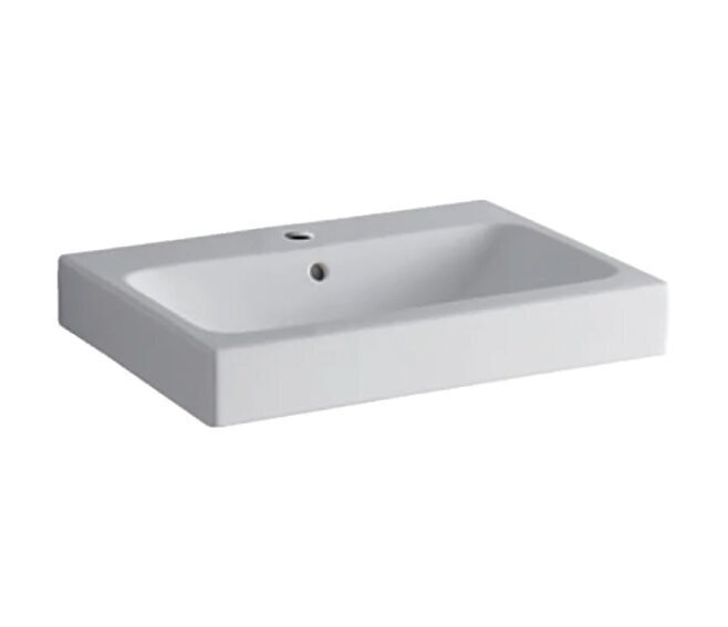 GEBERIT - ICON LAVABO 60 CM. MONOFORO IN GRES PORCELLANATO BIANCO 124060000