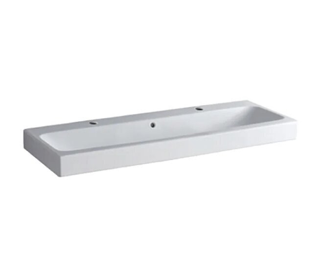GEBERIT - ICON LAVABO 120 CM. MONOFORO IN GRES PORCELLANATO BIANCO 124020000