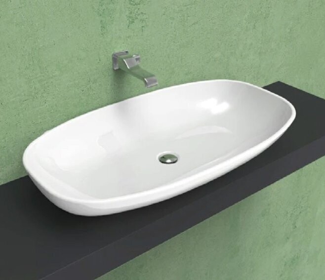 FLAMINIA - NUDA LAVABO 95 CM. SOSPESO O DA APPOGGIO BIANCO SENZA TROPPOPIENO 5082