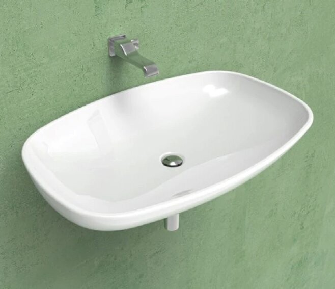 FLAMINIA - NUDA LAVABO 85 CM. SOSPESO O DA APPOGGIO BIANCO SENZA TROPPOPIENO 5080