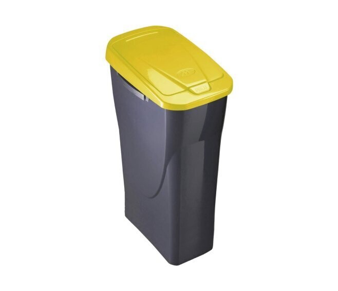 M HOME - ECOBIN 15 L PATTUMIERA RACCOLTA DIFFERENZIATA 22,4X31X42 CM. COLORE GRIGIO/GIALLO