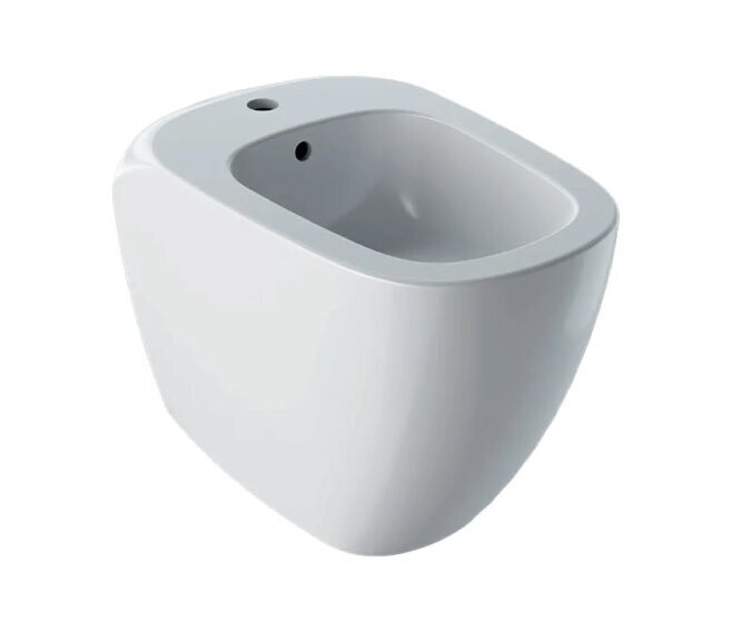 GEBERIT - CITTERIO BIDET MONOFORO A PAVIMENTO BTW FILO PARETE CON FISSAGGIO NASCOSTO BIANCO KERATECT 500.538.01.1