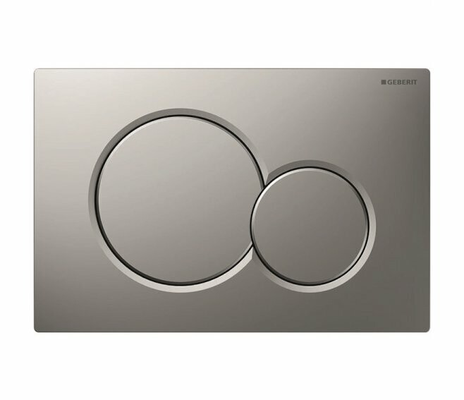 GEBERIT - SIGMA01 PLACCA CROMO SATINATO DOPPIO PULSANTE 115.770.46.5