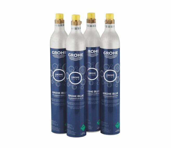 GROHE - BLUE STARTER KIT 4 BOMBOLE CO2 DA 425 G PER SISTEMA BLUEWATER ACQUA FRIZZANTE 40422000
