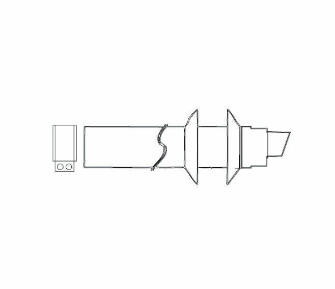 ARISTON - KIT FUMI COASSIALE DN. 60/100 SENZA CURVA 107061