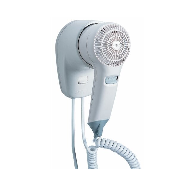 VAMA - VIENTO 1 PHON A PISTOLA ASCIUGACAPELLI A BASSA AFFLUENZA 1200 W BIANCO PER HOTEL E B&B