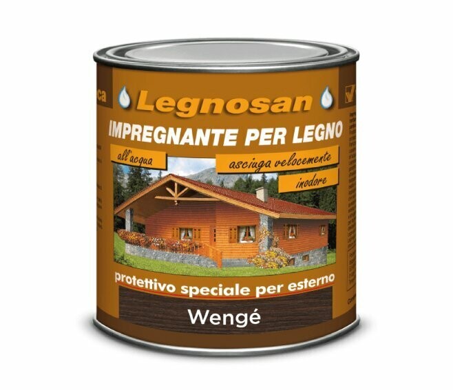 VELECA - LEGNOSAN WENGE' ML. 750 IMPREGNANTE ALL'ACQUA PER LEGNO