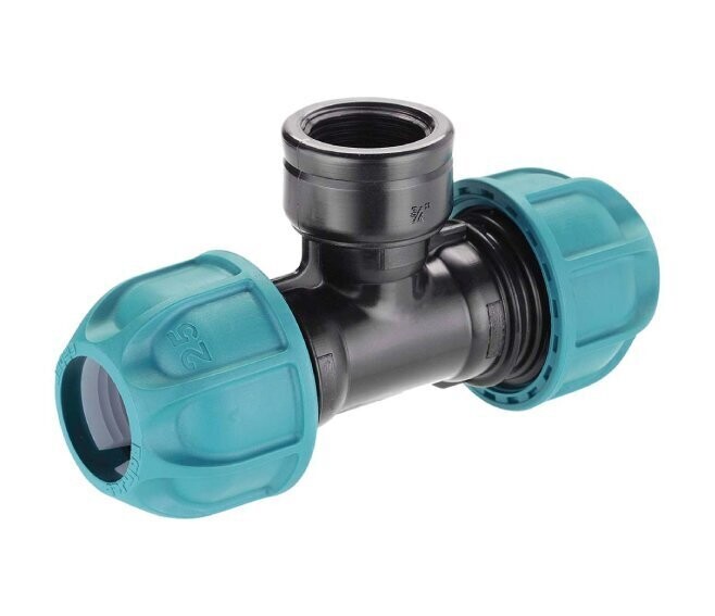 CLABER - RACCORDO T DN. 25 MM. FILETTO 3/4” F 90418