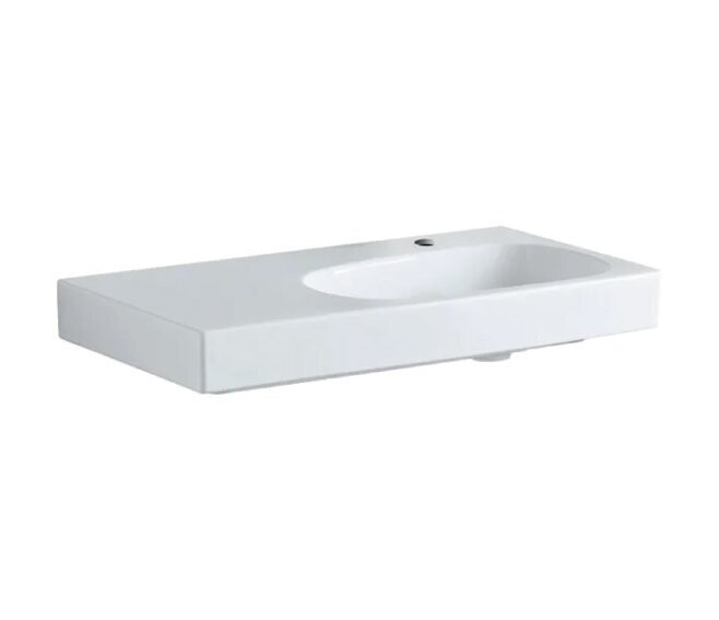 GEBERIT - CITTERIO LAVABO ASIMMETRICO 90 CM. CON SUPERFICIE DI APPOGGIO A SINISTRA 500.549.01.1