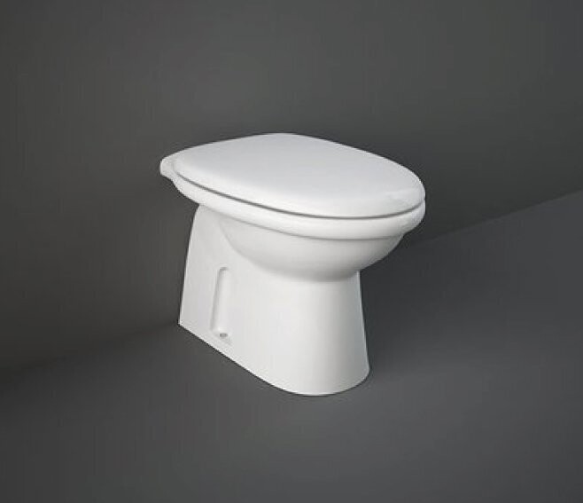 RAK CERAMICS - KARLA VASO WC A TERRA FILO MURO CON SCARICO A PARETE KAWC00004
