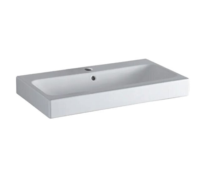 GEBERIT - ICON LAVABO 75 CM. MONOFORO IN GRES PORCELLANATO BIANCO 124075000