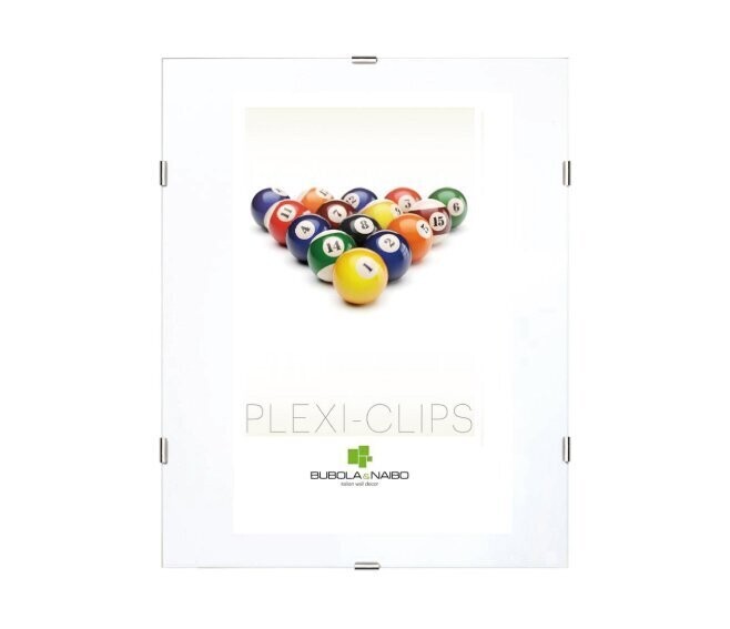 BUBOLA & NAIBO - CORNICE PLEXI-CLIPS SERIE BASIC A GIORNO FORMATO A4 21 X 29,7 CM. GIO CR MA4