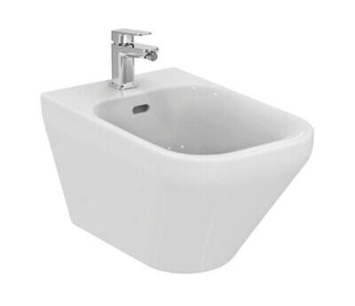 IDEAL STANDARD - TONIC II BIDET SOSPESO FINEFIRECLAY BIANCO COPRIPILETTA IN CERAMICA K523601
