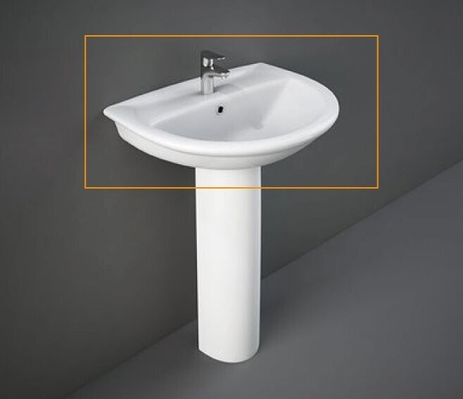 RAK CERAMICS - KARLA LAVABO 55 CM. BIANCO KAWB00002