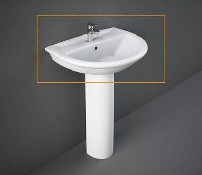 RAK CERAMICS - KARLA LAVABO 55 CM. BIANCO KAWB00002 RAK CERAMICS - KARLA LAVABO 55 CM. BIANCO KAWB00002