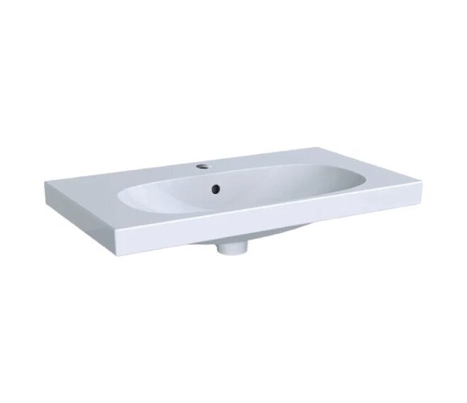 GEBERIT - ACANTO LAVABO SOSPESO 75 CM. COMPATTO CON SUPERFICIE DI APPOGGIO BIANCO 500.632.01.2