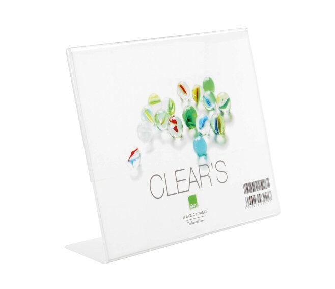 BUBOLA & NAIBO - CORNICE PORTAFOTO CLEAR’S SERIE PHOTOFRAMES IN PLASTICA 13 X 18 CM. ORIZZONTALE PCLEAR01OZ04