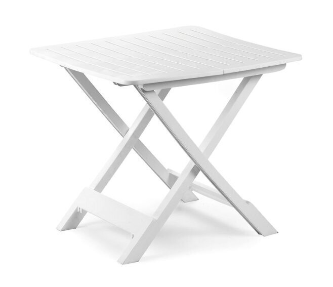 IPAE PROGARDEN - TEVERE TAVOLO PIEGHEVOLE DA CAMPEGGIO 79 X 72 X 70 CM. BIANCO 90740