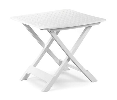 IPAE PROGARDEN - TEVERE TAVOLO PIEGHEVOLE DA CAMPEGGIO 79 X 72 X 70 CM. BIANCO 90740