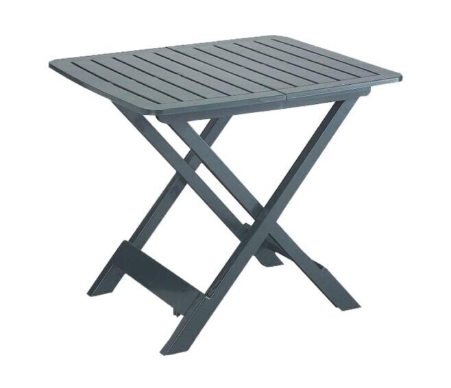 IPAE PROGARDEN - TEVERE TAVOLO RETTANGOLARE PIEGHEVOLE IN RESINA 79X72X70 CM. VERDE 40740