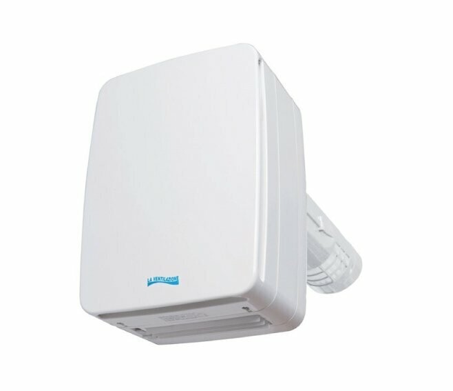 EDIL PLAST - LA VENTILAZIONE VENTILATORE CON RECUPERATORE DI CALORE A DOPPIO FLUSSO + TIMER V-ECO100HL