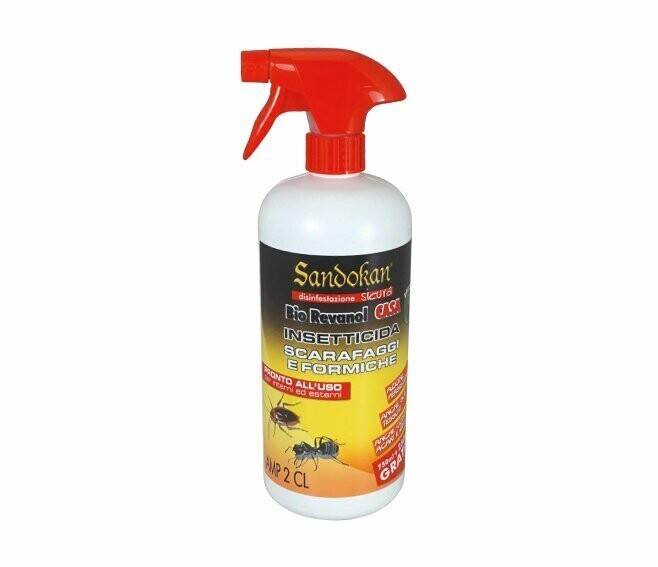 SANDOKAN - INSETTICIDA BIO REVANOL CASA SCARAFAGGI E FORMICHE TRIGGER 750 ML 7075