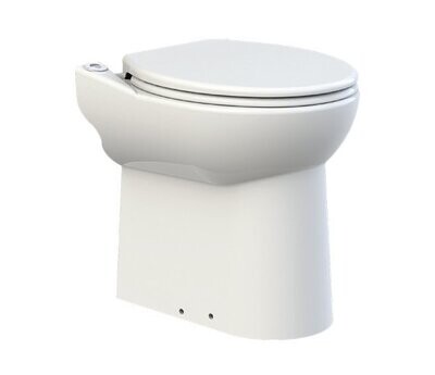 SFA SANITRIT - SANICOMPACT 43 SILENCE ECO+ UNITA' WC A PAVIMENTO COMPATTA CON INGRESSO LAVABO E SEDILE A CHIUSURA RALLENTATA CPT43LS
