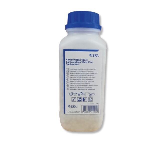 SFA SANITRIT - SALE IN GRANULI NEUTRALIZZANTI PER SANICONDENS BEST CONFEZIONE DA KG. 1,2 SANISALBT