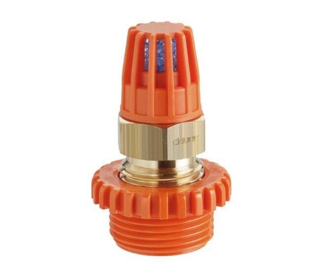 CLABER - VALVOLA DI DRENAGGIO IN BRONZO FILETTO 1/2" M E ADATTATORE 3/4" 90910