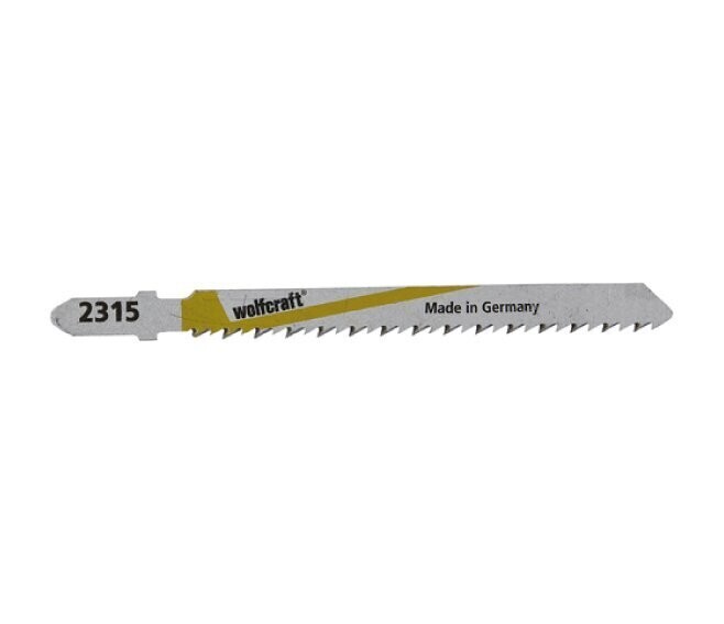 WOLFCRAFT - 2 LAME PER SEGHETTI ALTERNATIVI HSS TAGLIO NETTO 75 MM. ATTACCO A "T" 2315000