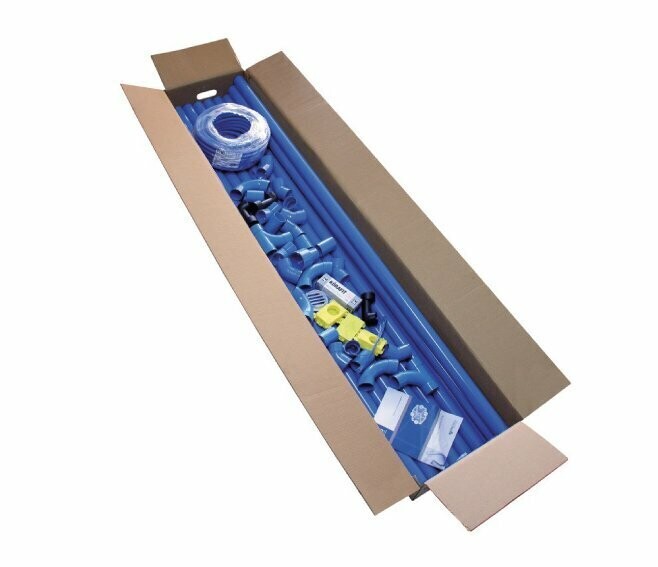 AERTECNICA - SET PREDISPOSIZIONE 3 PUNTI PRESA BLU IMPIANTO NEW AIR + 1 PUNTO PRESA DI SERVIZIO Ø 50 (TUBO ML.2) TR024R