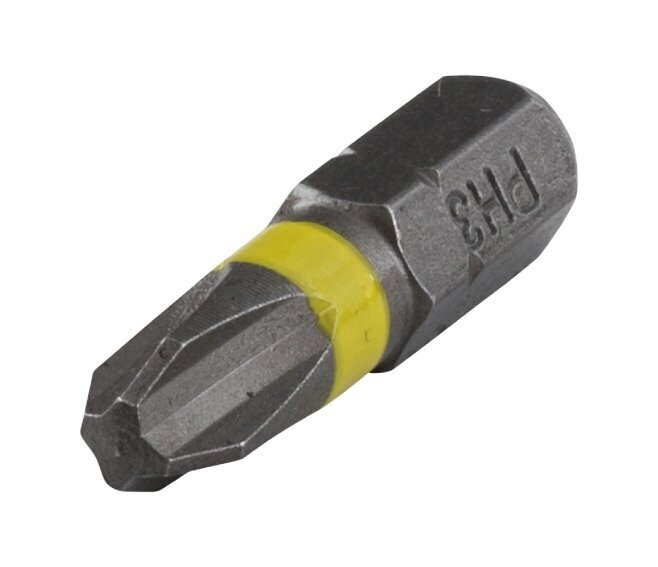 WOLFCRAFT - N.3 INSERTI SOLID A CROCE 25 MM. PER VITI CON IMPRONTA A CROCE PHILLIPS PH 3 1332000