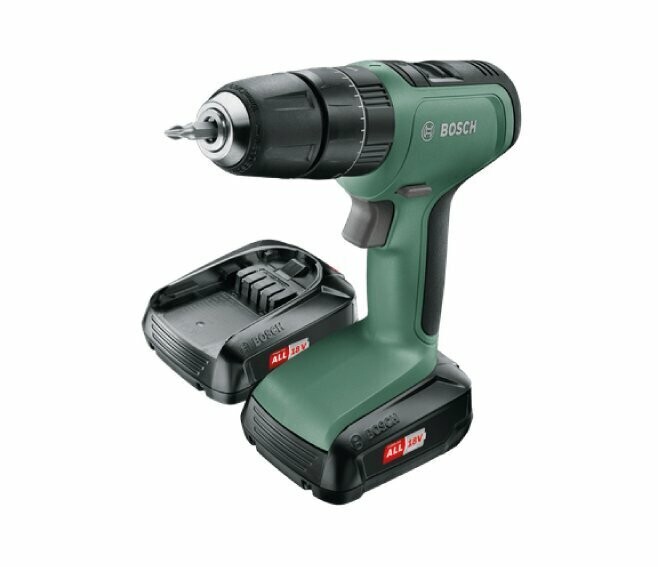 BOSCH - UNIVERSAL IMPACT 18 TRAPANO BATTENTE/AVVITATORE 18 V A 2 VELOCITA' 2 BATTERIE