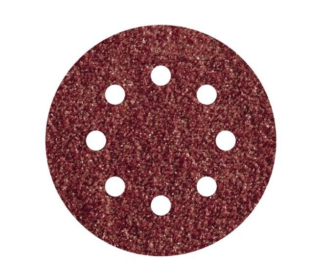 WOLFCRAFT - SET DI 5 DISCHI ABRASIVI VELCRATI PER LEGNO E METALLO DN. 125 MM. GRANA 120 GR. 2251000