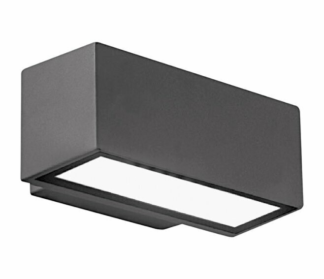 NOVA LINE - PALLADIO BE22D APPLIQUE DA ESTERNO GRIGIO SCURO 1xE27 IP54