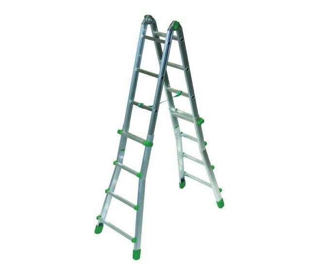 FACAL - EURO BRIKO SCALA TELESCOPICA GR. 4+4 IN ALLUMINIO PORTATA 150 KG.