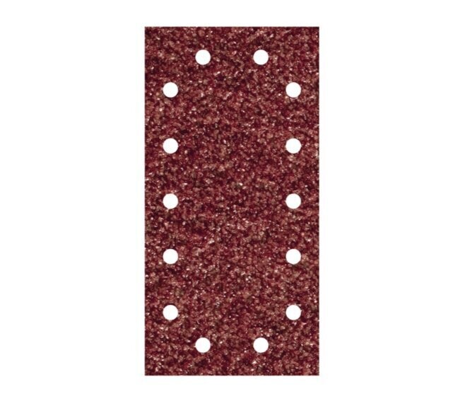 WOLFCRAFT - N.5 STRISCE ABRASIVE PER LEGNO E METALLO GRANA 40, 80, 120 GR. 115 X 230 MM. 1990000