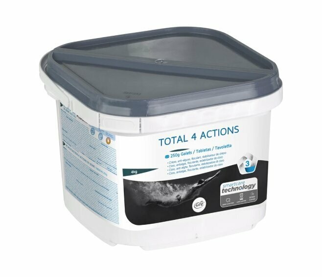 GRE - TRATTAMENTO ACQUA PISCINA MULTUFUNZIONE BOX 60 UN 4 AZIONI SENZA BORICO 4 KG. 76088