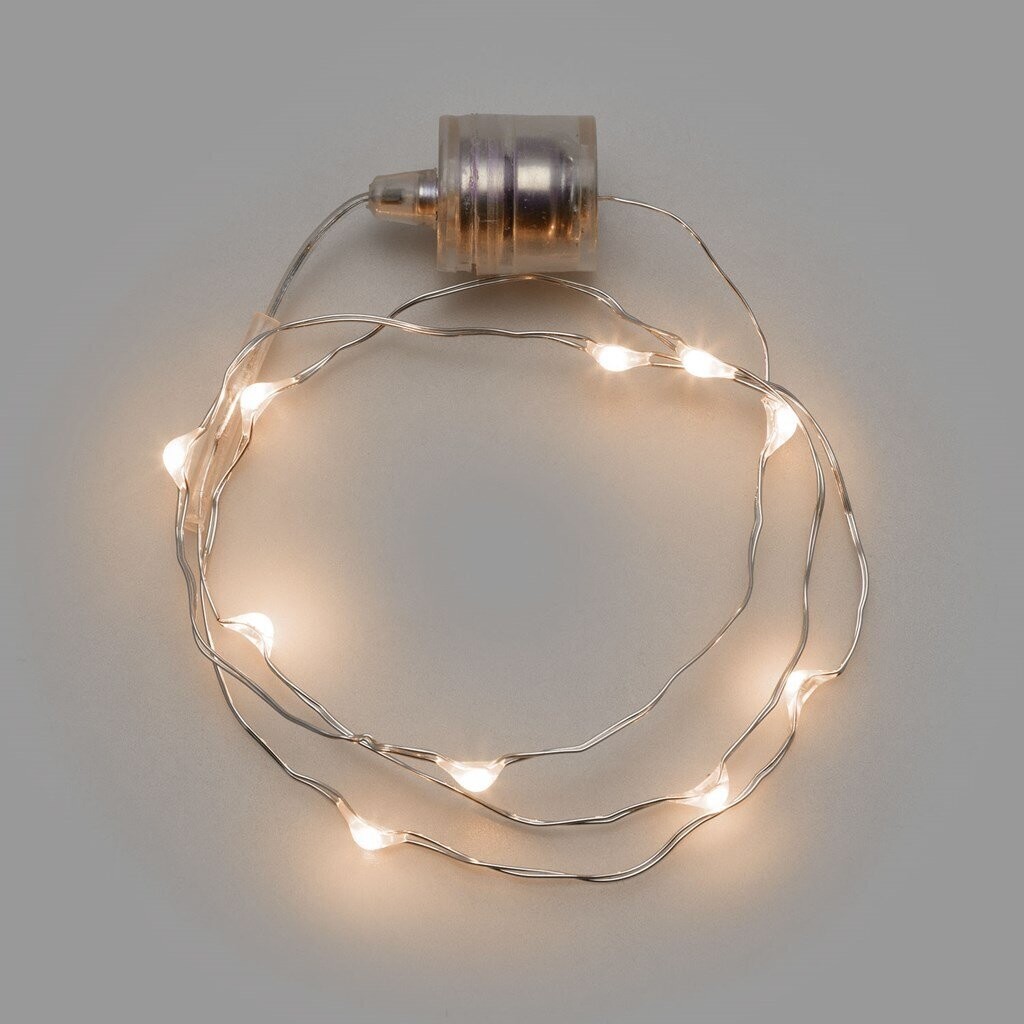 LOTTI - COLLANA BRILLY 10 MICRO LUCI LED BIANCO CALDO A BATTERIE 37007