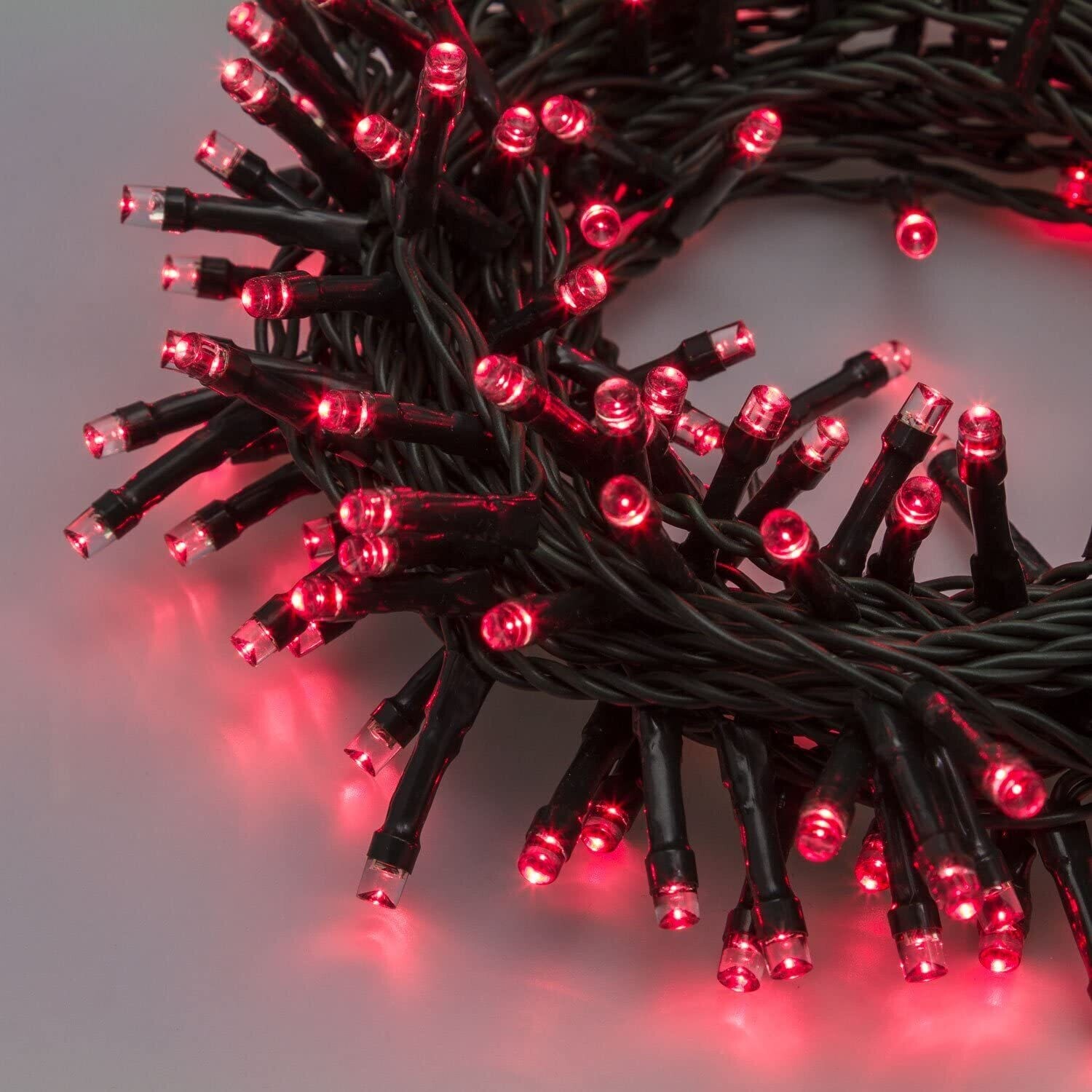 LOTTI - CATENA LINEARE TLE 180 LED ROSSO DN. 5 MM. CONTROLLER 8G TIMER E TRASFORMATORE 30855
