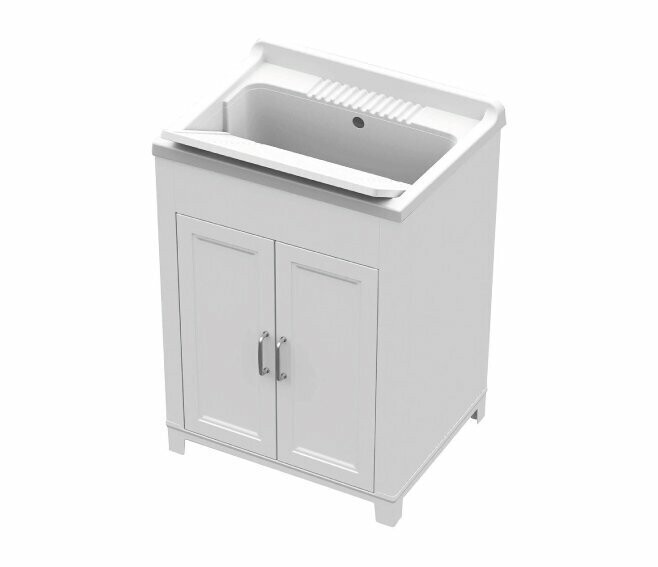 MONGARDI - MOBILE LAVATOIO IN RESINA CON LAVELLO 60X50X84 E ASSE