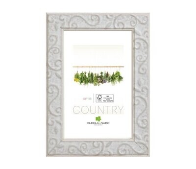 BUBOLA & NAIBO - CORNICE MILTON IN LEGNO SERIE COUNTRY COLORE BIANCO 18 X 24 CM. 5790 03 06