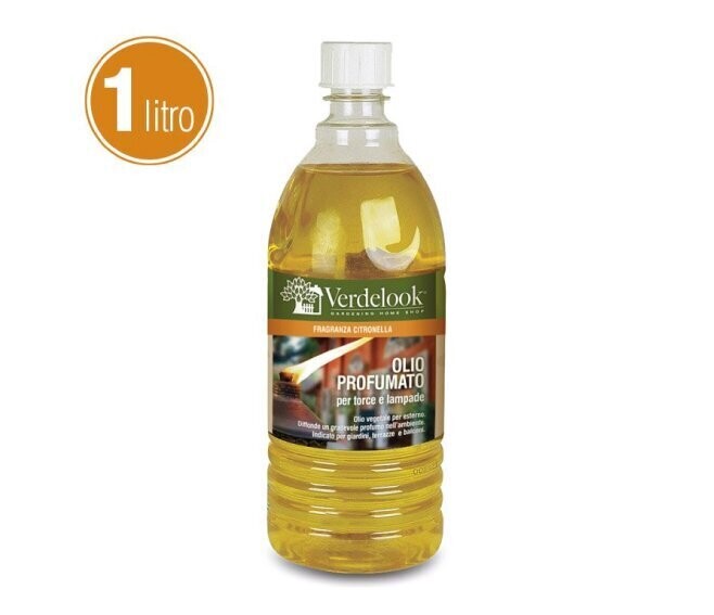 VERDELOOK - OLIO LAMPANTE A BASE VEGETALE PER ESTERNO FRAGRANZA ALLA CITRONELLA 1 LT. 1111