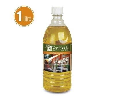 VERDELOOK - OLIO LAMPANTE A BASE VEGETALE PER ESTERNO FRAGRANZA ALLA CITRONELLA 1 LT. 1111